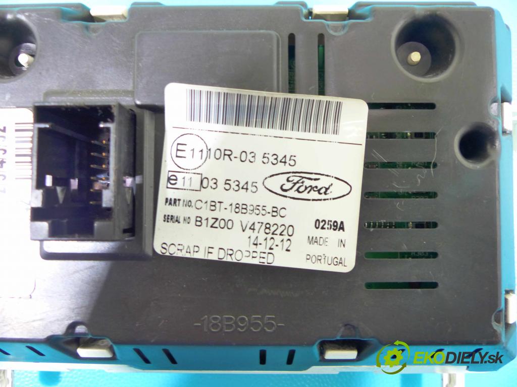 Ford Fiesta Mk7 2008-2017 1.5 tdci 75 HP manual 55 kW 1499 cm3 3- Zobrazit: C1BT-18B955-BC (Prístrojové dosky, displeje)