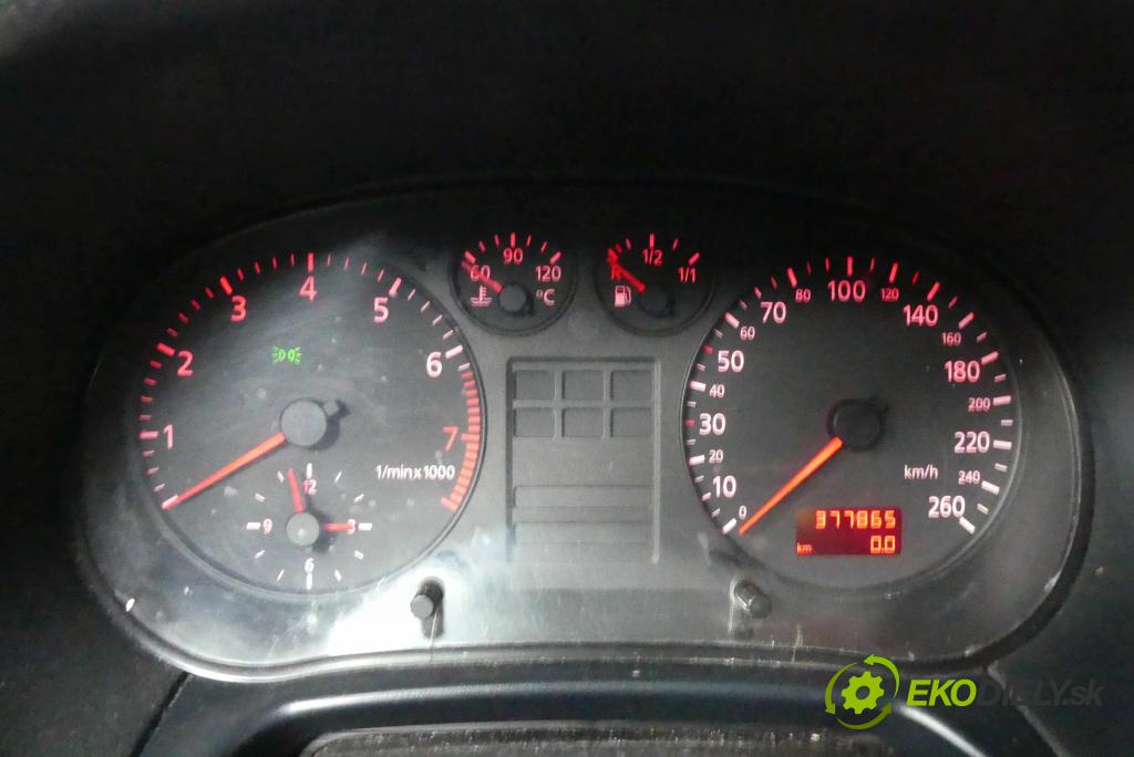 Audi A3 8L 1996-2003 1.6 SR 101 HP manual 74 kW 1595 cm3 3- prístrojovka/ budíky 8L0919860E (Prístrojové dosky, displeje)