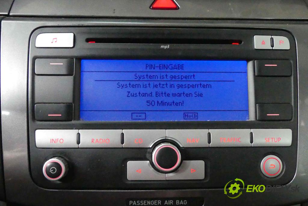 Vw Passat B6 2005-2010 2.0 tdi 140 HP manual 103 kW 1968 cm3 5- Radio továreň: 1K0035191H