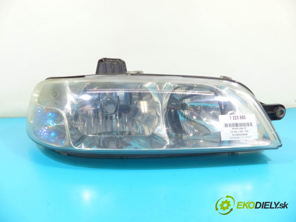 Fiat Palio II 2002-2006 1.6 16v 103 HP manual 76 kW 1596 cm3 5- Reflektor: pravý 46840519 (Pravé)