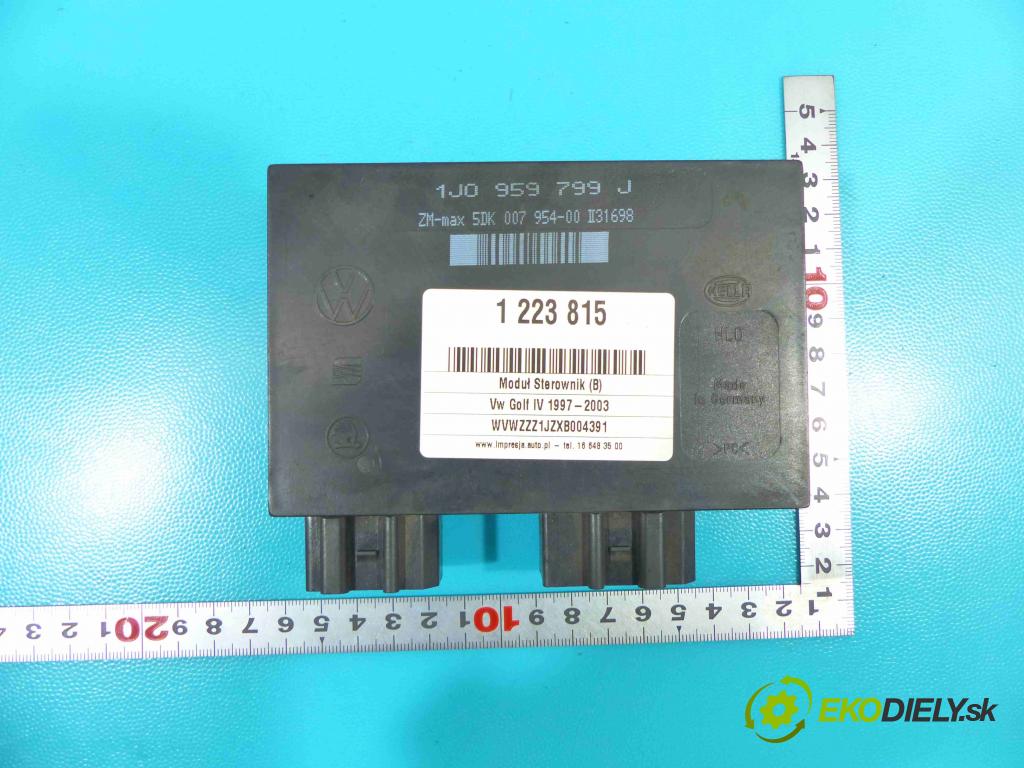 Vw Golf IV 1997-2003 1.8 20v 125 HP manual 92 kW 1781 cm3 5- modul riadiaca jednotka 1J0959799J (Ostatné)
