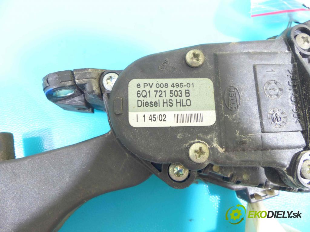Vw New Beetle 1998-2010 1.9 tdi 90 hp manual 66 kW 1896 cm3 3- pedály 6Q1721503B (Pedály)