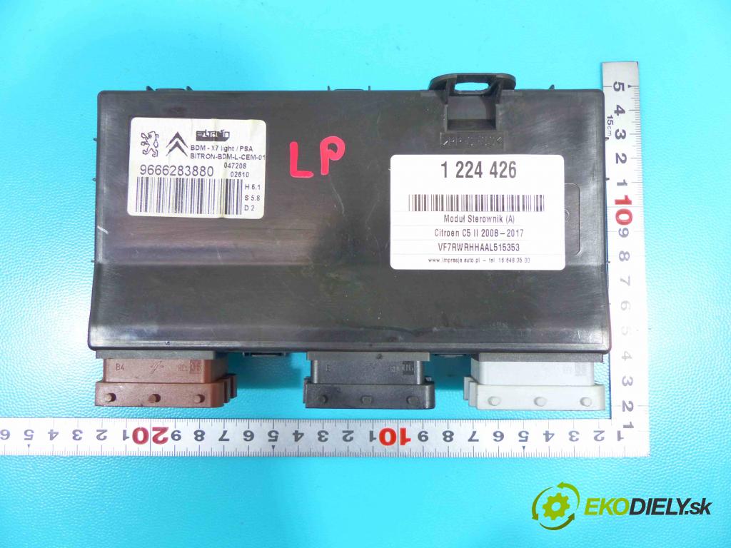 Citroen C5 II 2008-2017 2.0 hdi 163 HP automatic 120 kW 1997 cm3 5- modul riadiaca jednotka 9666283880 (Ostatné)