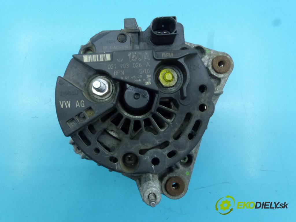 Ford Galaxy Mk1 1995-2006 2.8 V6 204 hp automatic 150 kW 2792 cm3 5- Alternator 0124615017 (Alternátor)