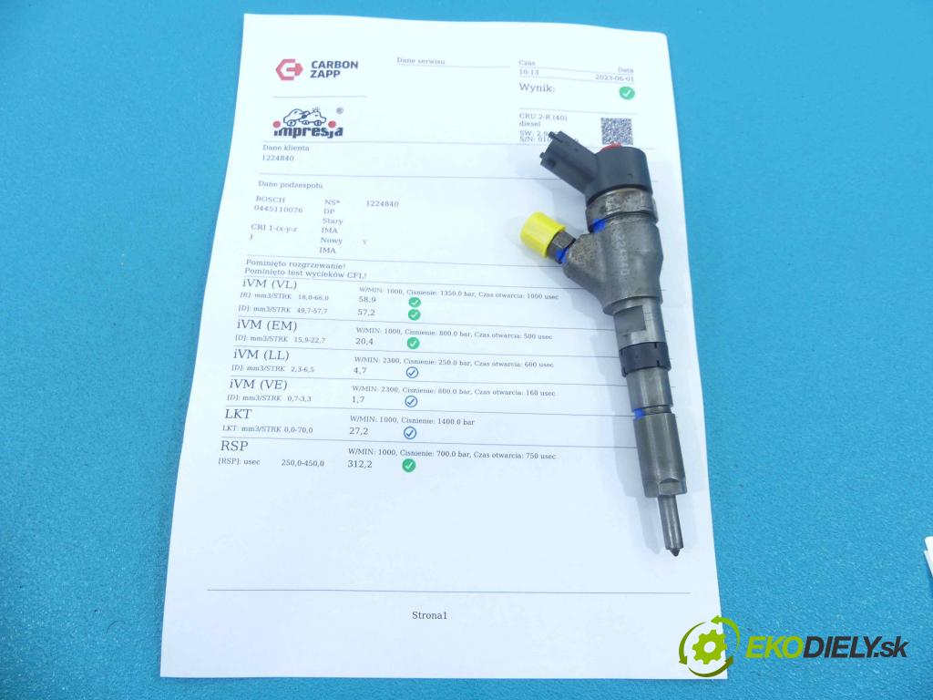 Citroen C5 I 2001-2008 2.0 hdi 109 HP manual 80 kW 1997 cm3 5- vstrek 0445110076 (Vstrekovače)