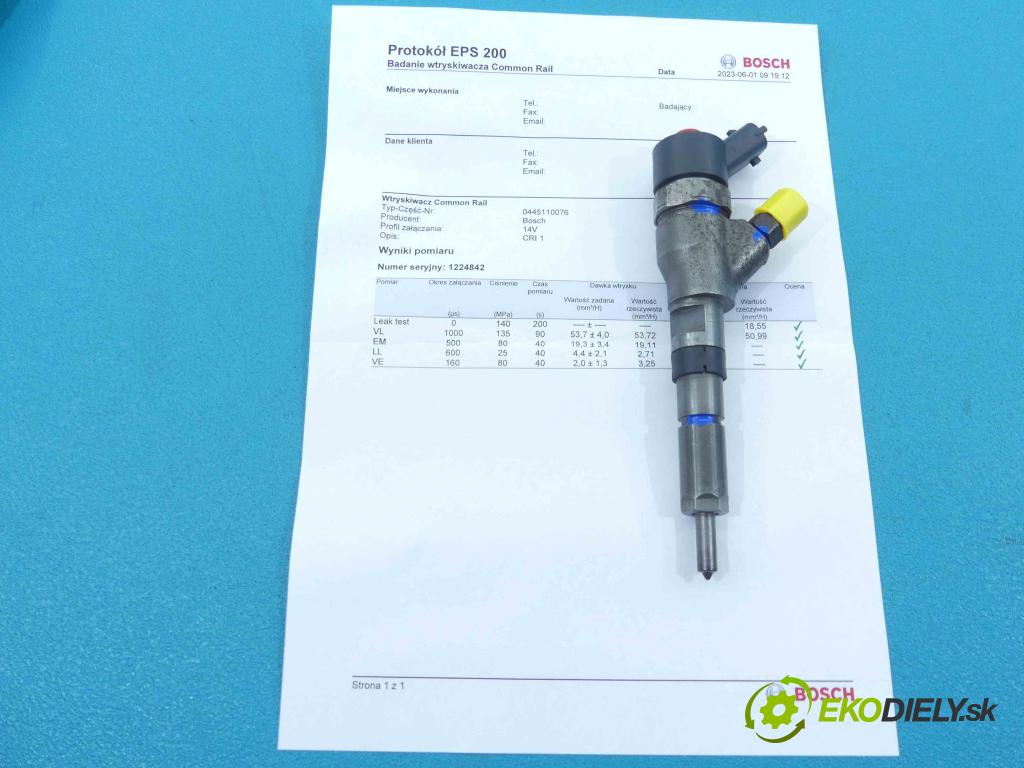 Citroen C5 I 2001-2008 2.0 hdi 109 HP manual 80 kW 1997 cm3 5- vstrek 0445110076 (Vstrekovače)