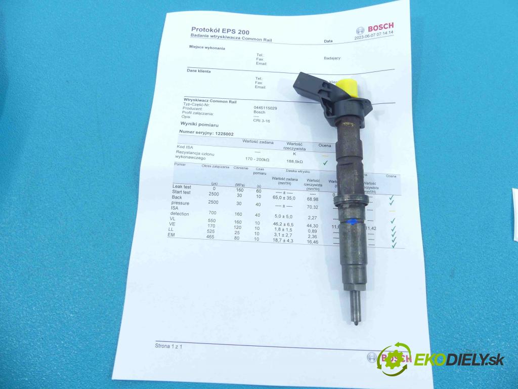 Vw Crafter 2006-2016 2.5 tdi 88 HP automatic 65 kW 2461 cm3 5- vstrek 0445115029 (Vstrekovače)