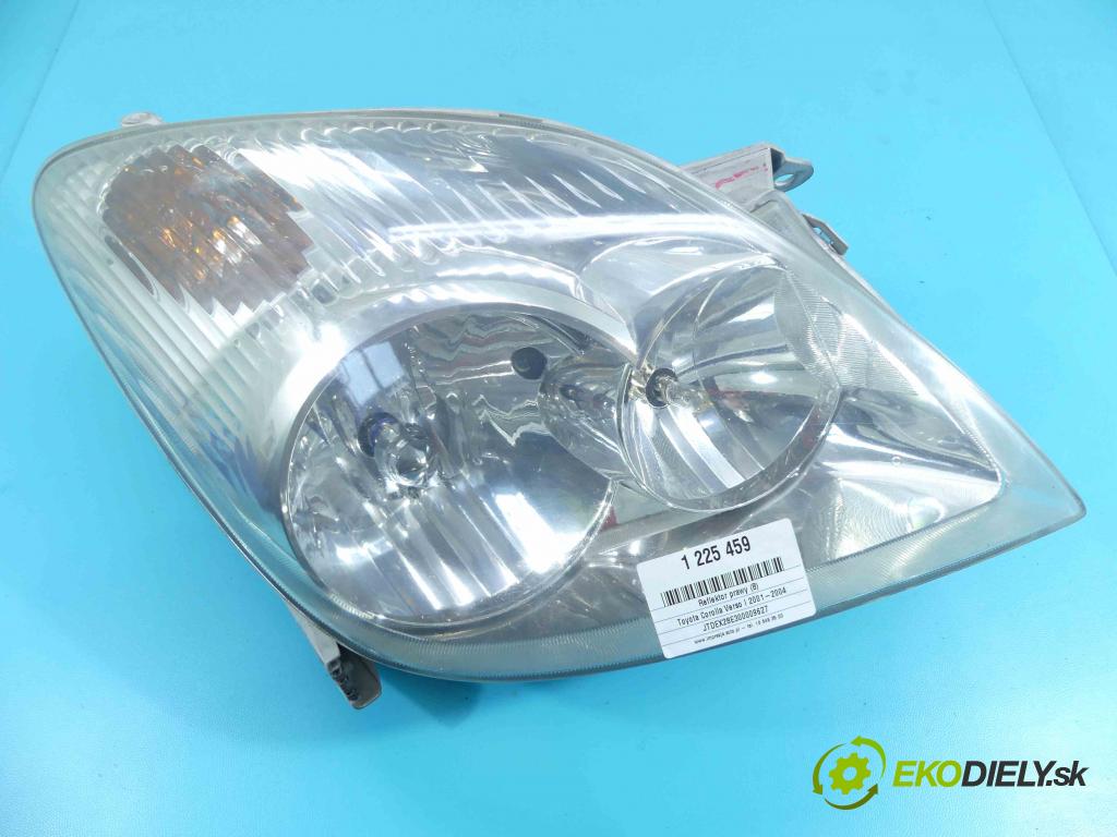 Toyota Corolla Verso I 2001-2004 2.0 D4D 90 HP manual 66 kW 1995 cm3 5- Reflektor: pravý  (Pravé)