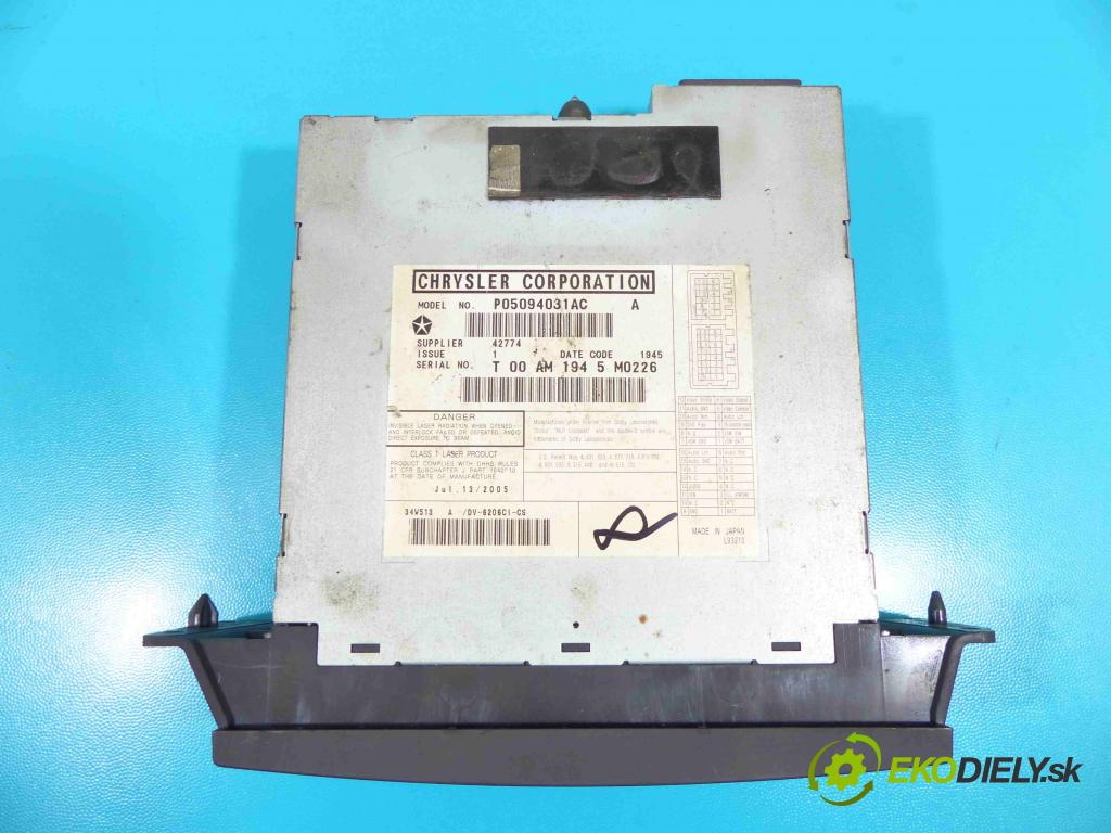 Chrysler Pacifica 3.5 V6 252KM automatic 185 kW 3518 cm3 5- Menič: cd P05094031AC (CD meniče)