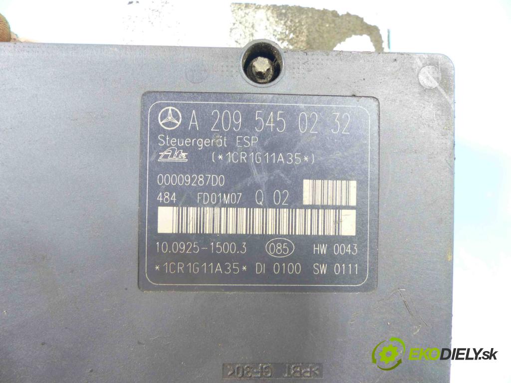 Mercedes C W203 2000-2007 2,2.0 cdi 116 HP manual 85 kW 2148 cm3 4- čerpadlo abs A0034319412 (Pumpy ABS)