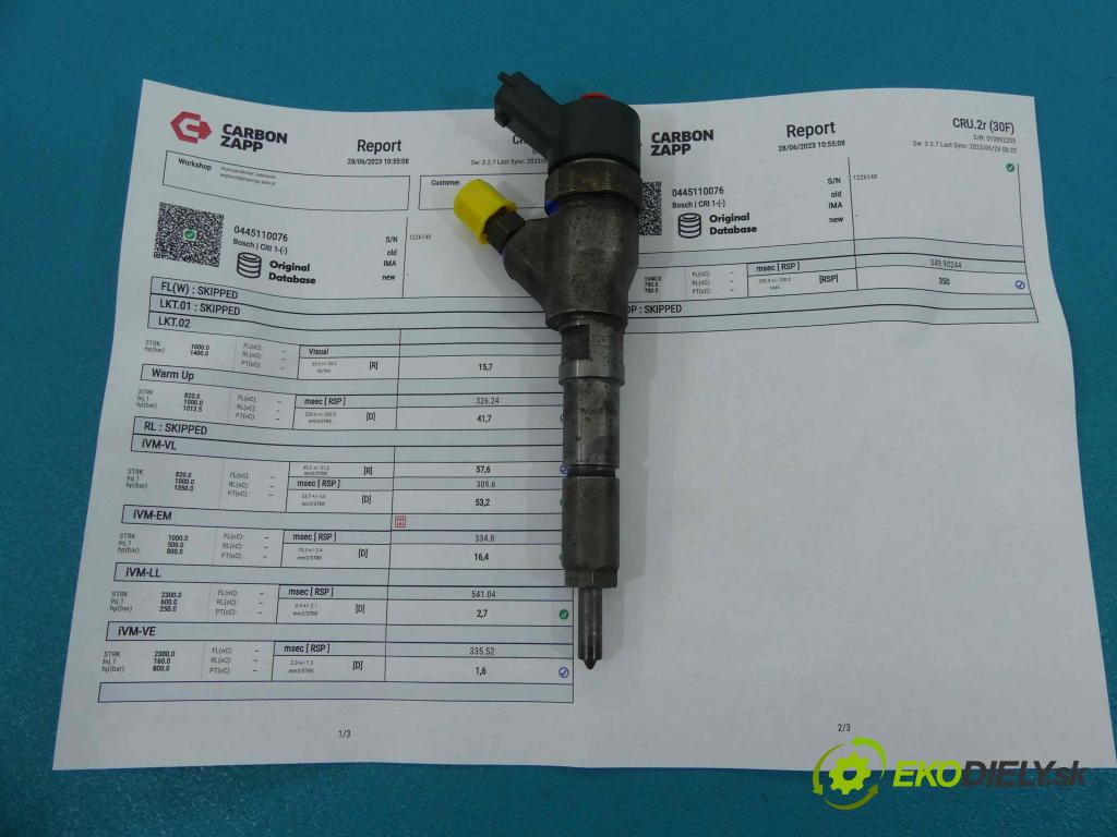 Peugeot 307 2.0 hdi 107 HP manual 79 kW 1997 cm3 5- vstrek 0445110076 (Vstrekovače)