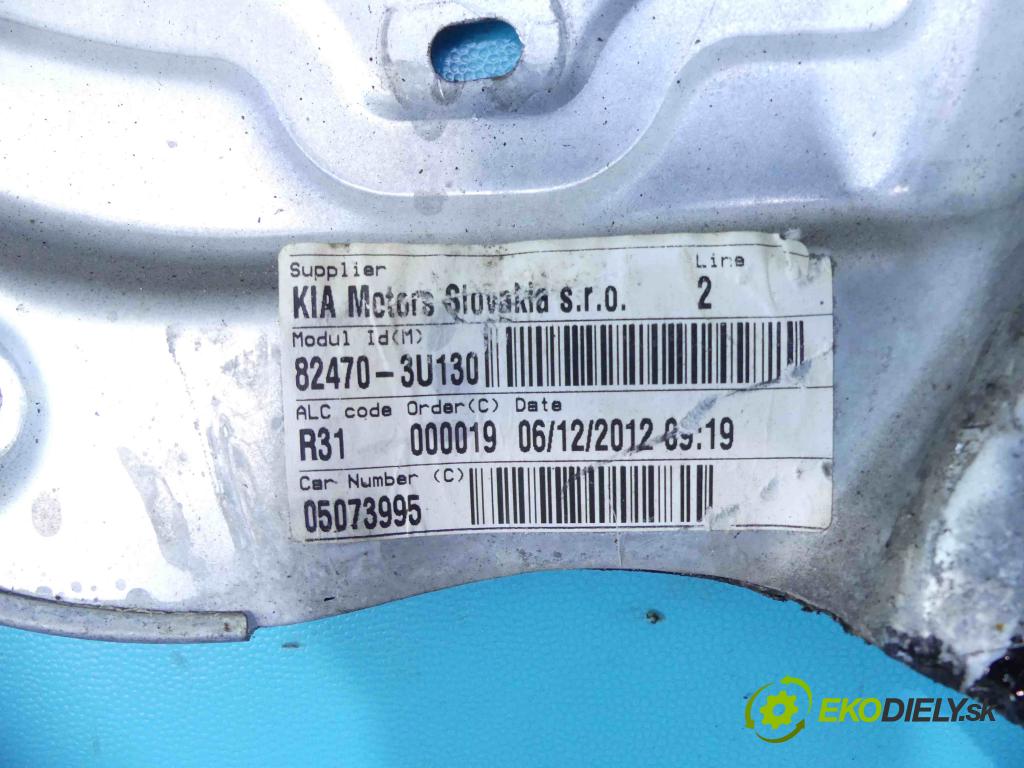 Kia Sportage III 2010-2015 2.0 CRDI 184hp manual 135 kW 1995 cm3 5- mechanizmus okná predné ľavý 402395C