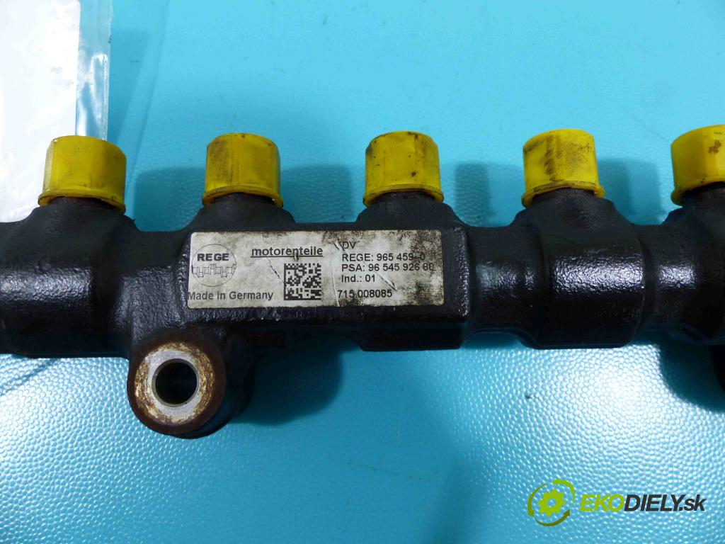 Citroen C4 Grand picasso 1.6 hdi 109 HP automatic 80 kW 1560 cm3 5- lišta vstrekovacia 9654592680 (Vstrekovacie lišty)