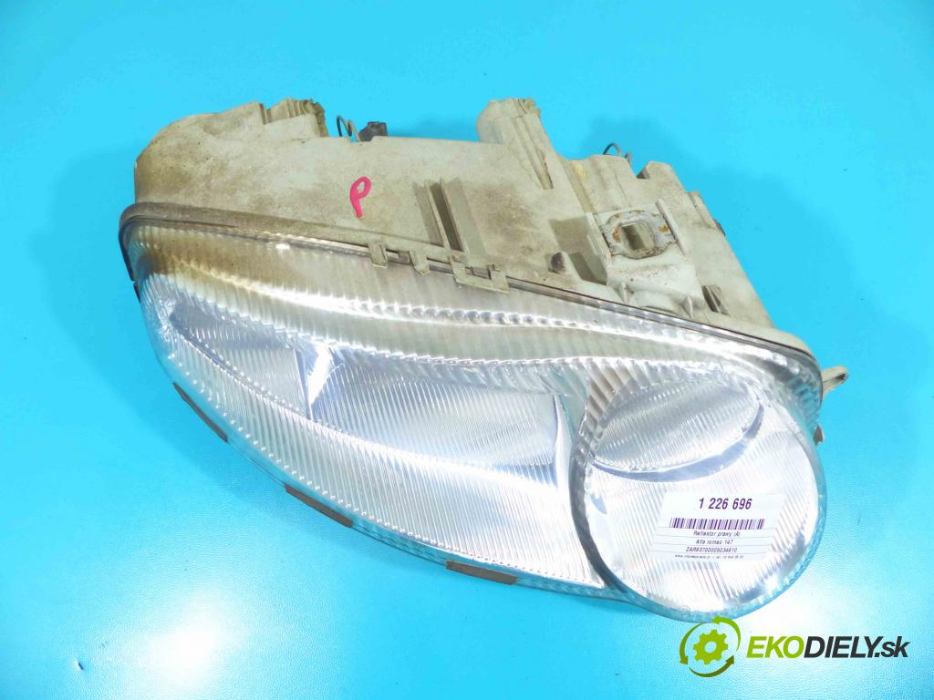 Alfa romeo 147 1.6 16v 105 HP manual 77 kW 1598 cm3 3- Reflektor: pravý  (Pravé)