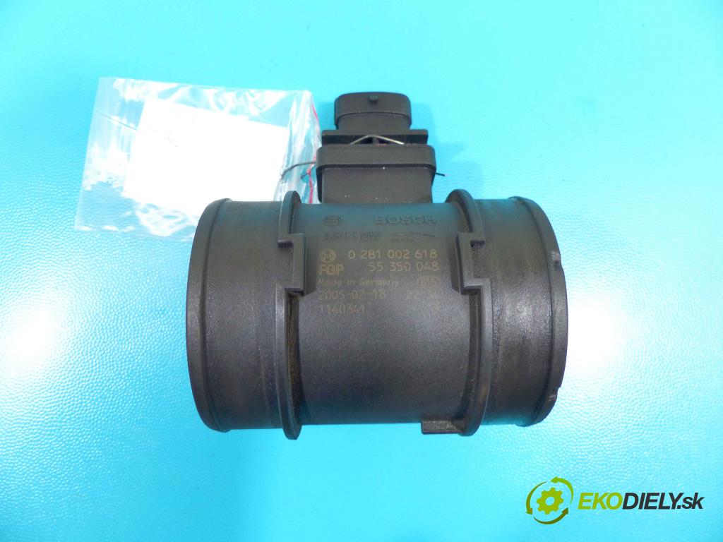 Saab 9-3 II 2002-2012 1.9 TiD 150 HP manual 110 kW 1910 cm3 4- průtokoměr: 0218002618 (Váhy vzduchu)