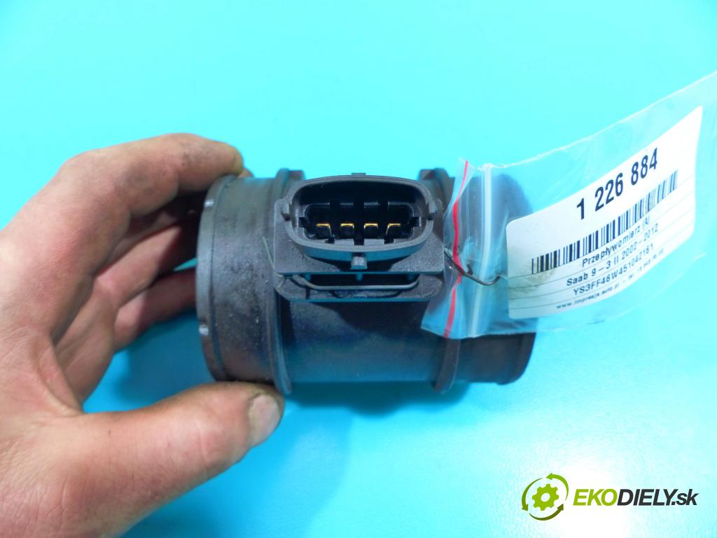 Saab 9-3 II 2002-2012 1.9 TiD 150 HP manual 110 kW 1910 cm3 4- průtokoměr: 0218002618 (Váhy vzduchu)