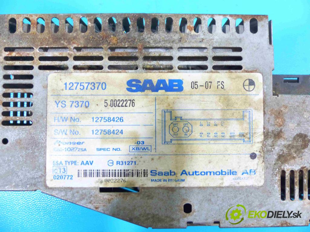 Saab 9-3 II 2002-2012 1.9 TiD 150 HP manual 110 kW 1910 cm3 4- Zesilovač: 12757370 (Zosilňovače)