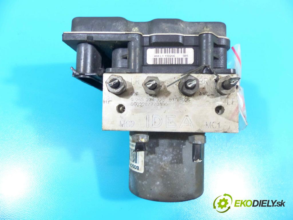 Fiat Idea 1.4 16V 95 HP manual 70 kW 1368 cm3 5- čerpadlo abs 51761006 (Pumpy ABS)