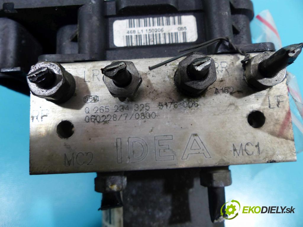 Fiat Idea 1.4 16V 95 HP manual 70 kW 1368 cm3 5- čerpadlo abs 51761006 (Pumpy ABS)