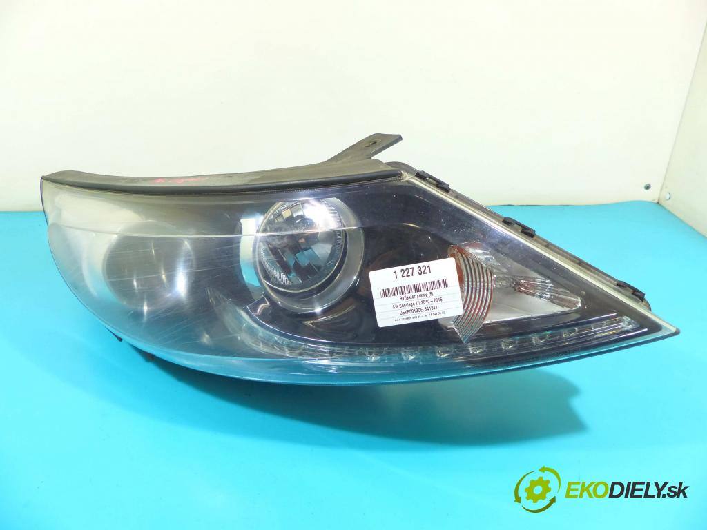 Kia Sportage III 2010-2015 2.0 CRDI 184hp manual 135 kW 1995 cm3 5- Reflektor: pravý 92102-3U310 (Pravé)