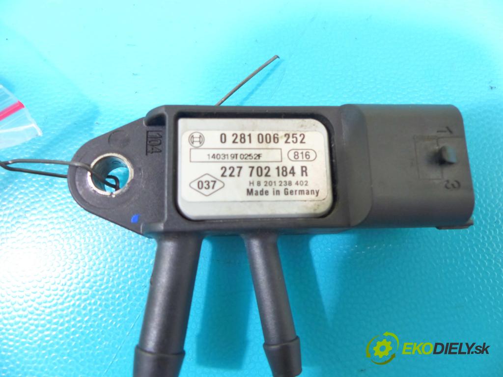 Renault Megane III 2008-2016 1.6 DCI 131 hp manual 96 kW 1599 cm3 5- snímač tlaku 0281006252 (Snímače tlaku)