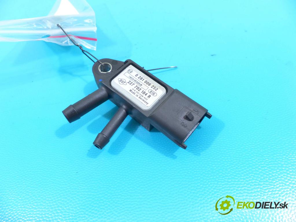 Renault Megane III 2008-2016 1.6 DCI 131 hp manual 96 kW 1599 cm3 5- snímač tlaku 0281006252 (Snímače tlaku)