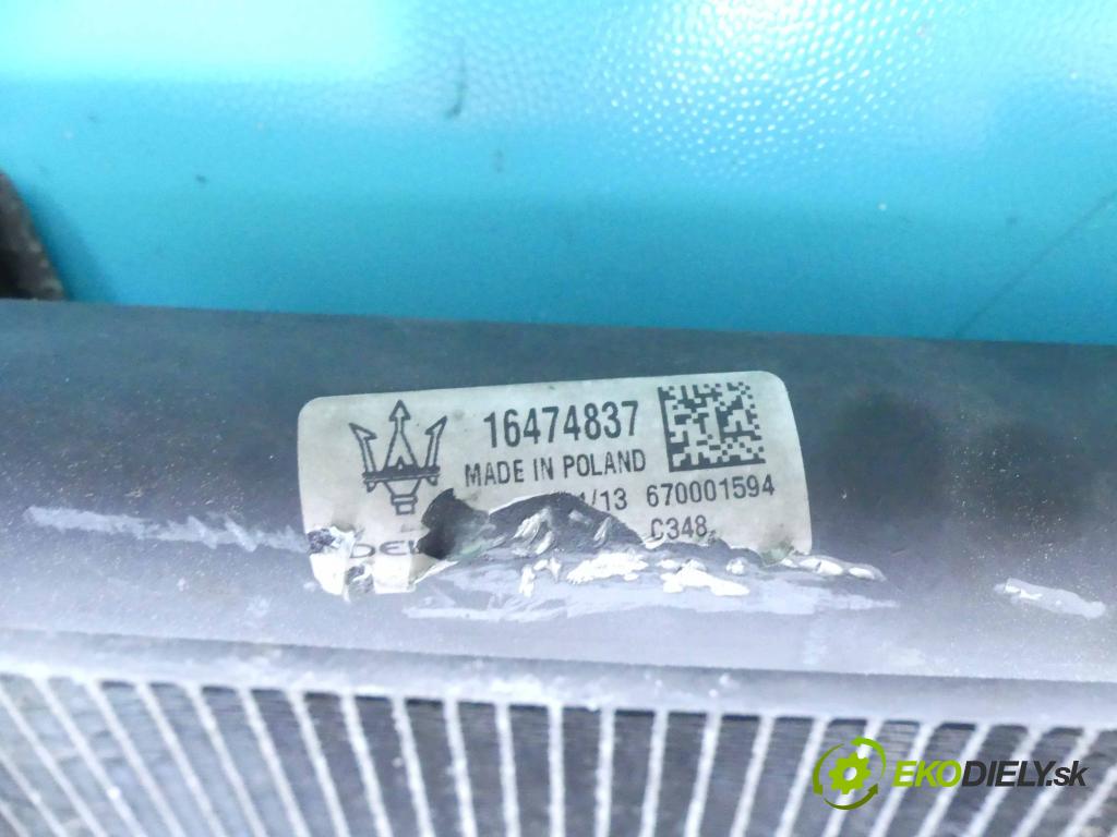 Maserati Ghibli 2013 - 3.0 V6 diesel: 275 HP automatic 202 kW 2987 cm3 4- chladič klimatizácie 16474837 (Chladiče klimatizácie)