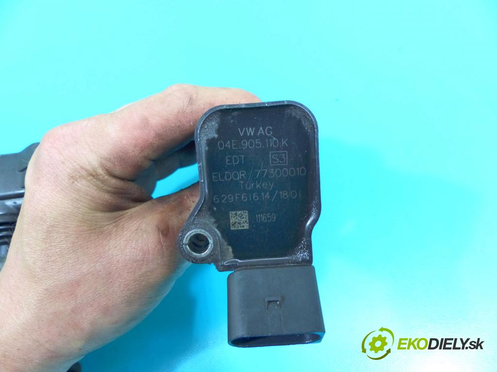Skoda Rapid 2012-2019 1.0 TSI 95 HP manual 70 kW 999 cm3 5- cievka zapaľovacia 04E905110K (Zapaľovacie cievky, moduly)
