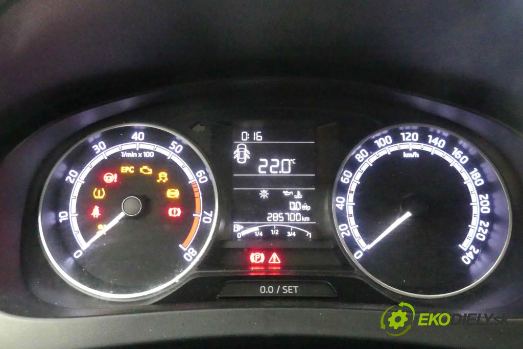 Skoda Rapid 2012-2019 1.0 TSI 95 HP manual 70 kW 999 cm3 5- prístrojovka/ budíky A2C13556100 (Prístrojové dosky, displeje)