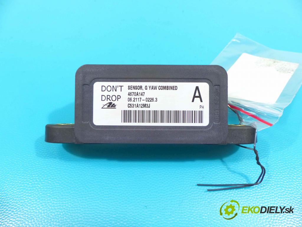 Mitsubishi Lancer VIII 2007-2016 1.8 16v 140 hp manual 103 kW 1798 cm3 4- snímač ESP 4670A147