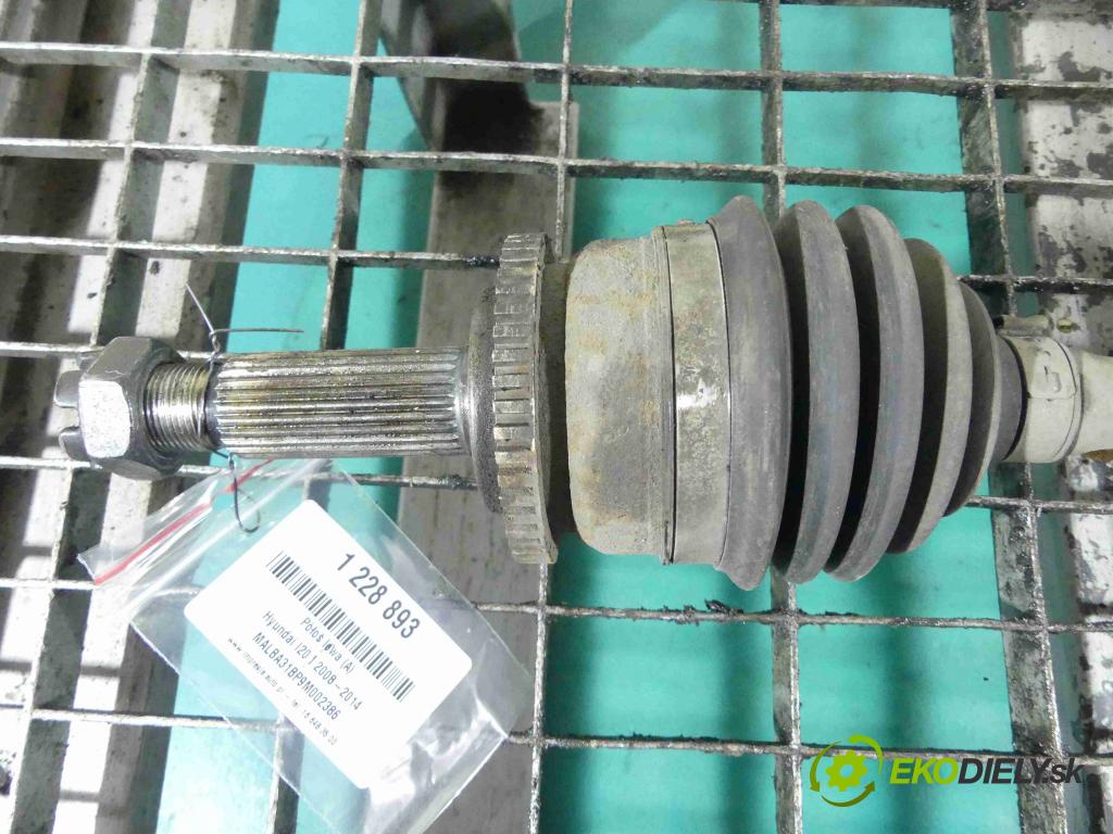 Hyundai I20 I 2008-2014 1.2 16v 77 HP manual 57 kW 1248 cm3 3- poloos ľavé HKXW0714C (Poloosy)