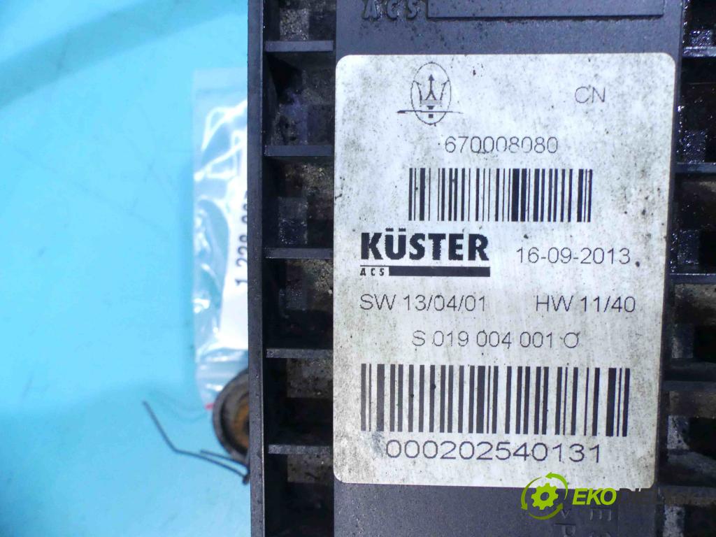 Maserati Ghibli 2013 - 3.0 V6 diesel: 275 HP automatic 202 kW 2987 cm3 4- Brzda manuál: 670008080 (Ručné brzdy)