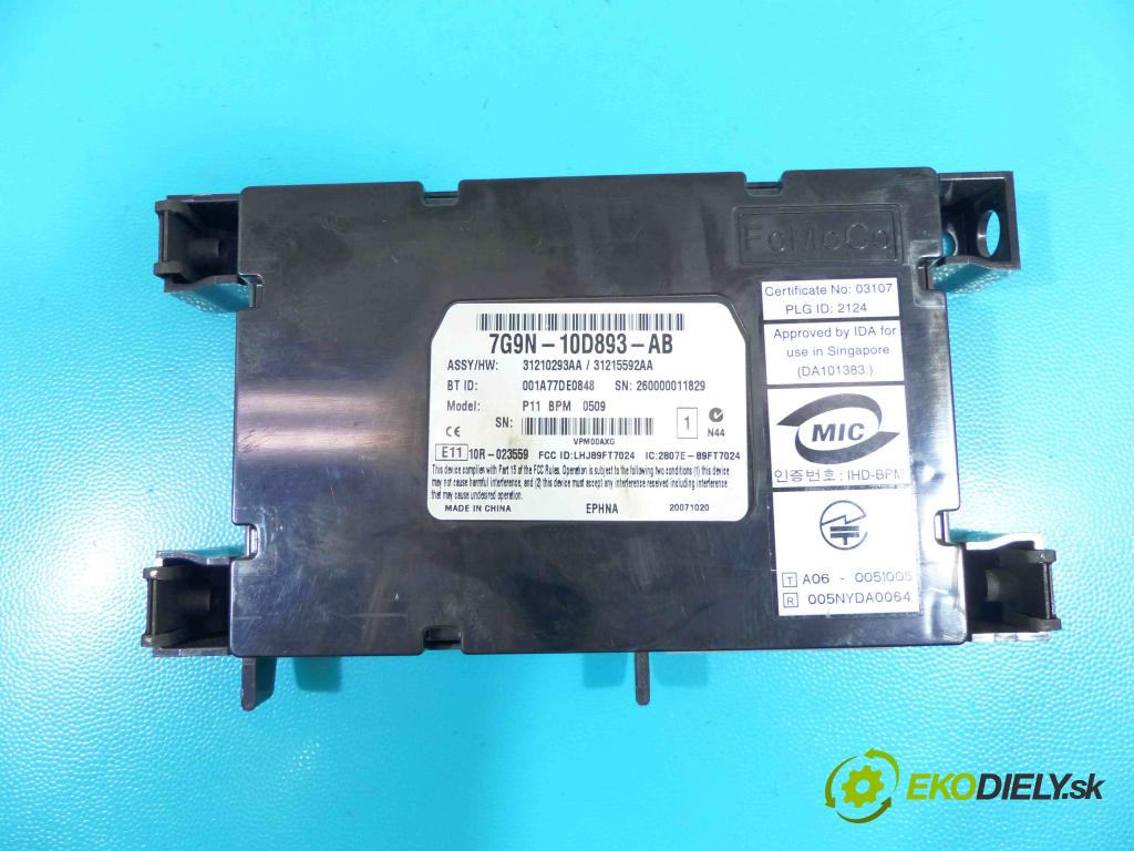 Volvo S80 II 2006-2016 2.0d 136 HP manual 100 kW 1997 cm3 4- modul riadiaca jednotka 7G9N-10D893-AB (Ostatné)