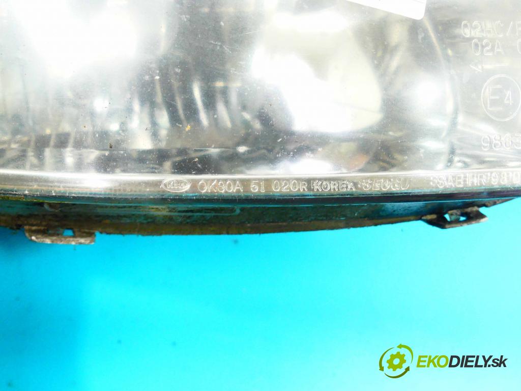 Kia Rio I 1999-2005 1.3 75 HP manual 55 kW 1343 cm3 5- Reflektor: pravý  (Pravé)