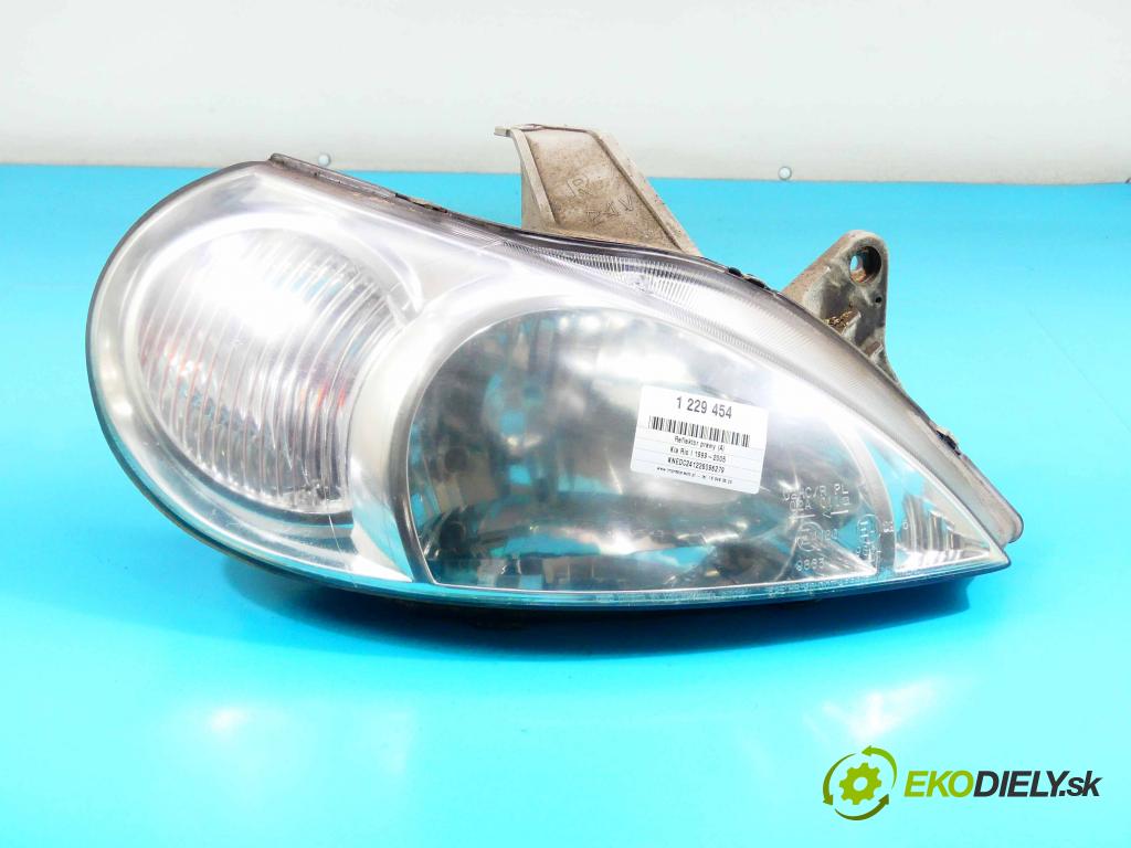 Kia Rio I 1999-2005 1.3 75 HP manual 55 kW 1343 cm3 5- Reflektor: pravý  (Pravé)