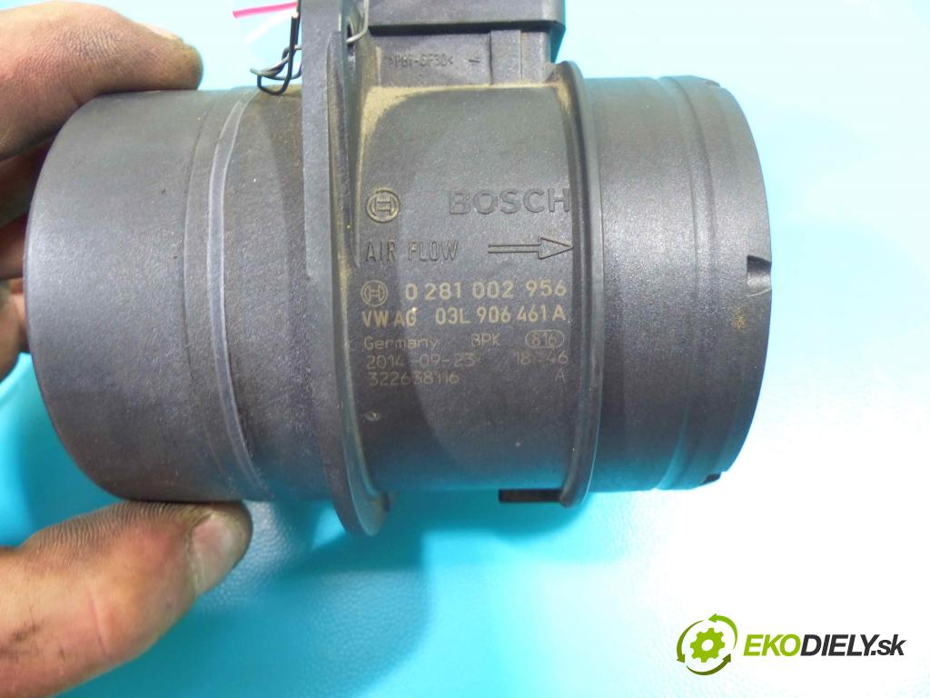 Vw Passat B7 2010-2014 2.0 tdi 140 HP manual 103 kW 1968 cm3 5- průtokoměr: 0281002956 (Váhy vzduchu)