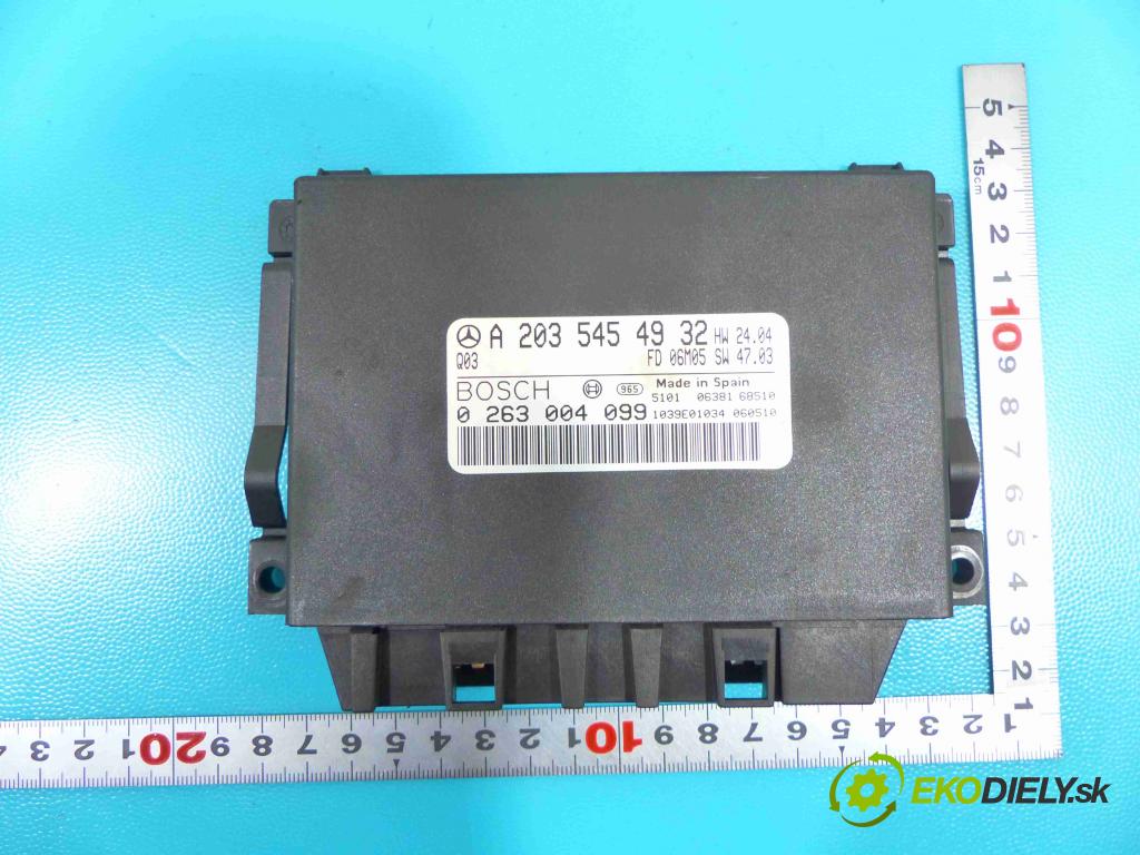 Mercedes CLK II C209 2002-2009 1.8 Kompresor (271940) 163 HP automatic 120 kW 1796 cm3 2- modul riadiaca jednotka A2035454932 (Ostatné)