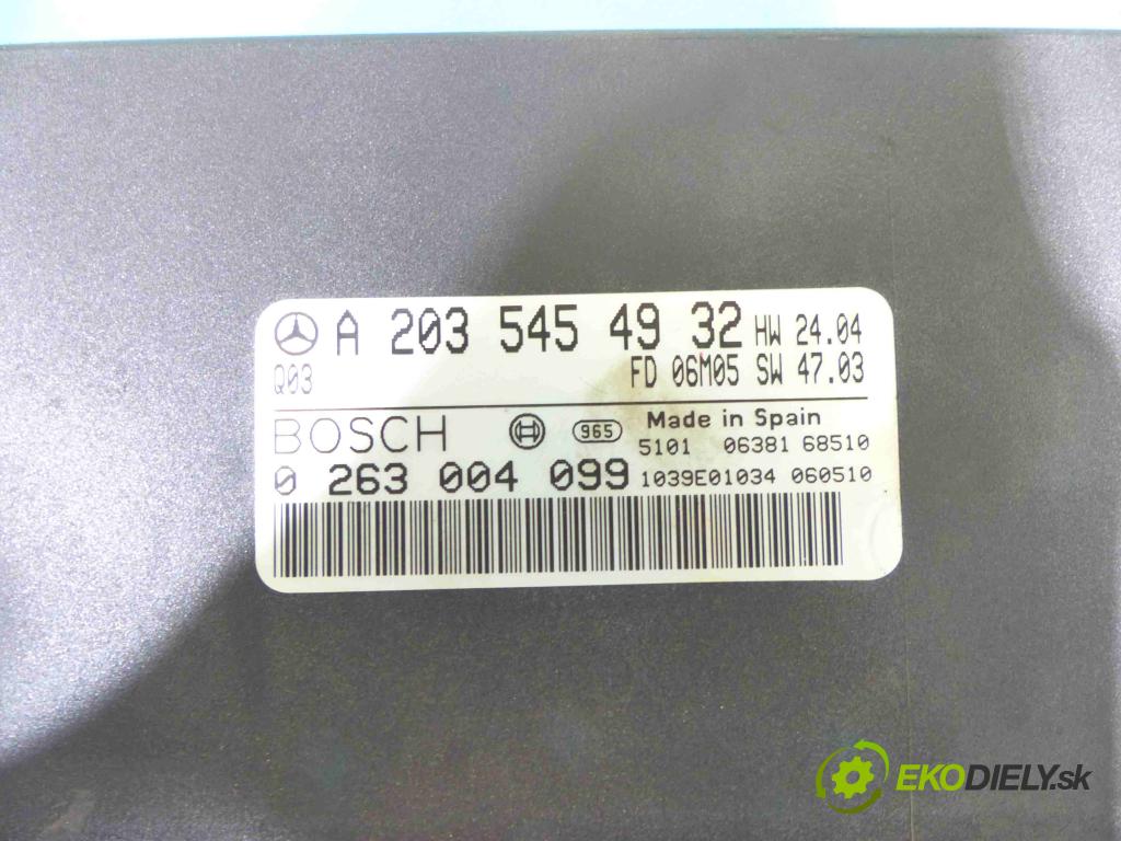 Mercedes CLK II C209 2002-2009 1.8 Kompresor (271940) 163 HP automatic 120 kW 1796 cm3 2- modul riadiaca jednotka A2035454932 (Ostatné)
