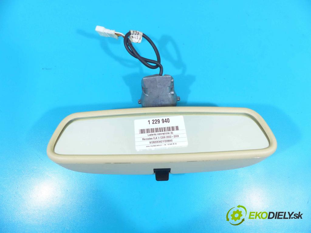 Mercedes CLK II C209 2002-2009 1.8 Kompresor (271940) 163 hp automatic 120 kW 1796 cm3 2- zpětné zrcátko vnitřní  (Světla vnitřní)
