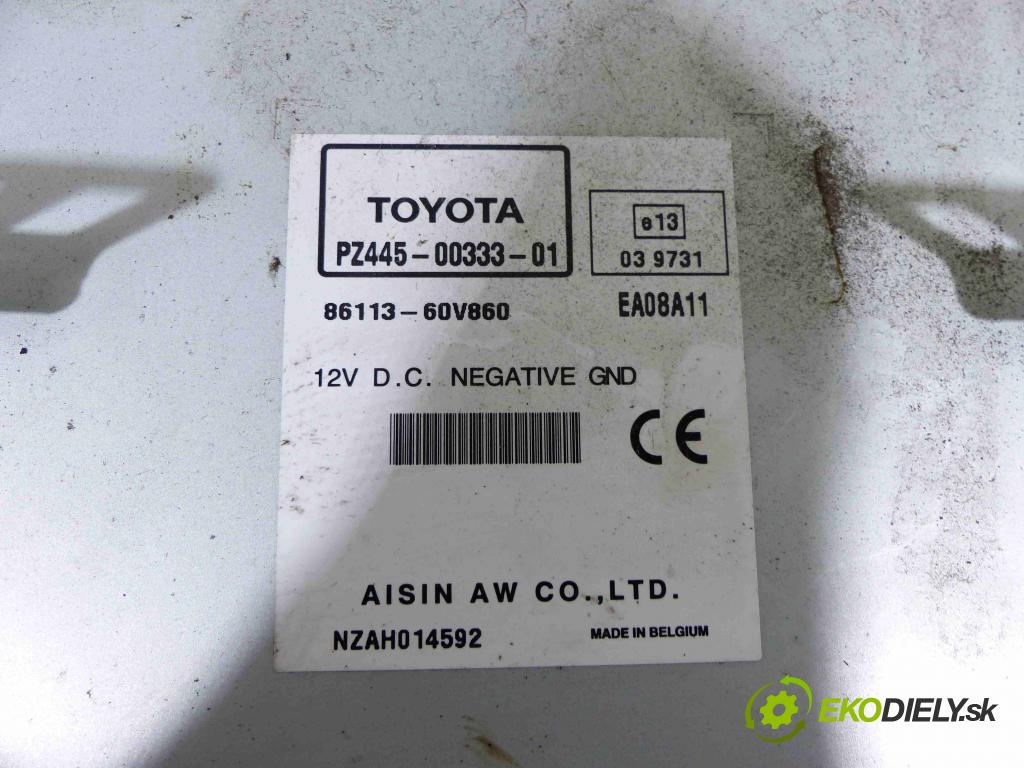 Toyota Avensis III T27 2009-2018 2.0 D4D 126 HP manual 93 kW 1998 cm3 5- Radio továreň: 86113-60V860