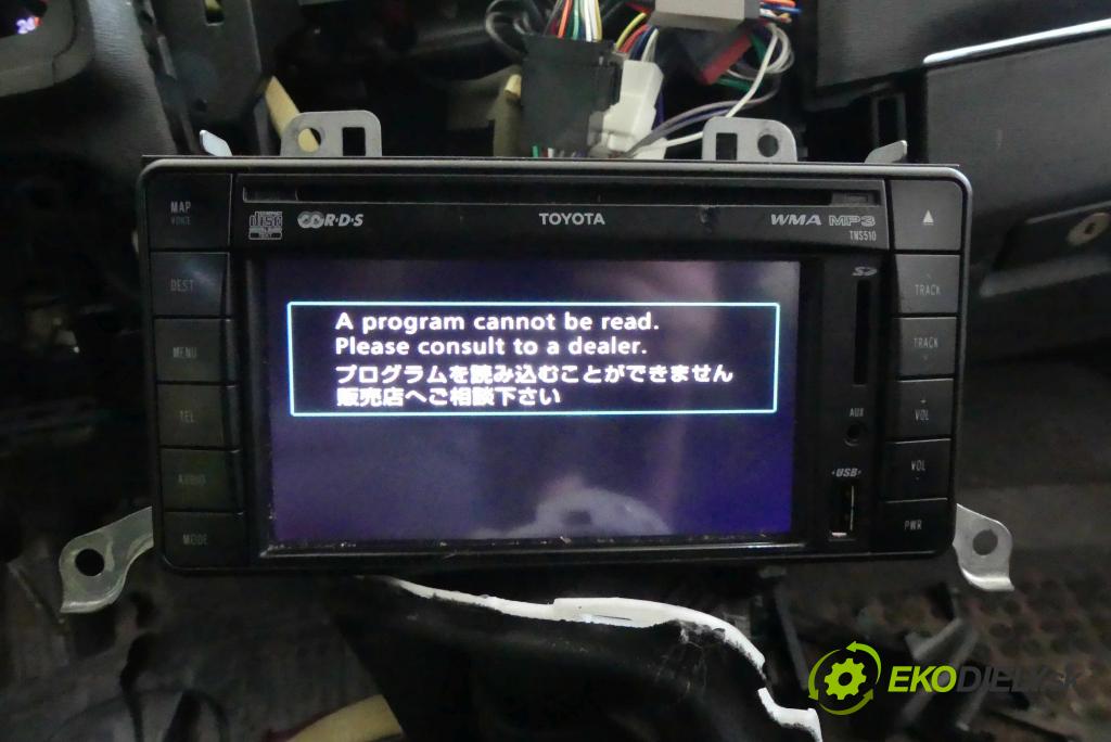 Toyota Avensis III T27 2009-2018 2.0 D4D 126 HP manual 93 kW 1998 cm3 5- Radio továreň: 86113-60V860