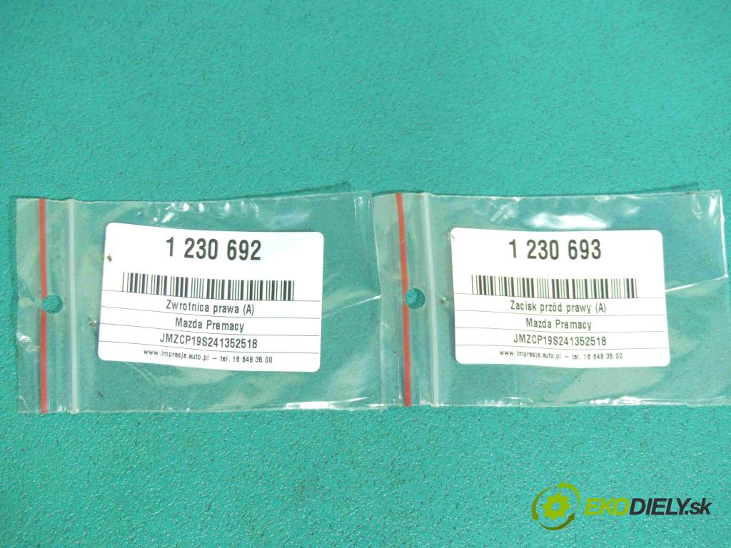 Mazda Premacy 2.0 16v 131 HP manual 96 kW 1991 cm3 5- náboj pravé (Náboje)