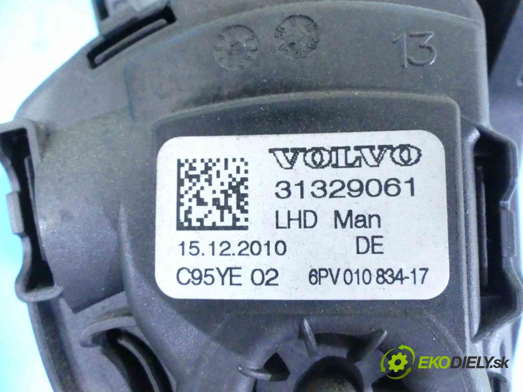 Volvo S60 II 2010-2018 2.0 T 203KM manual 149 kW 1999 cm3 4- pedále 31329061 (Pedále)