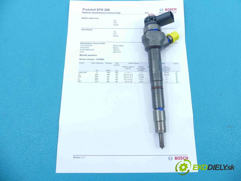 Vw Passat B7 2010-2014 2.0 tdi 140 HP manual 103 kW 1968 cm3 5- vstrek 0445110647 (Vstrekovače)