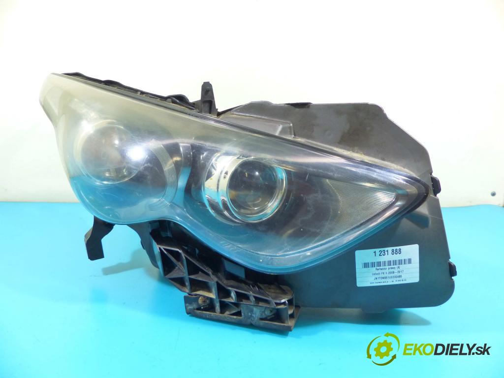 Infiniti FX II 2008-2017 3.0 V6 238HP automatic 175 kW 2991 cm3 5- Reflektor: pravý  (Pravé)