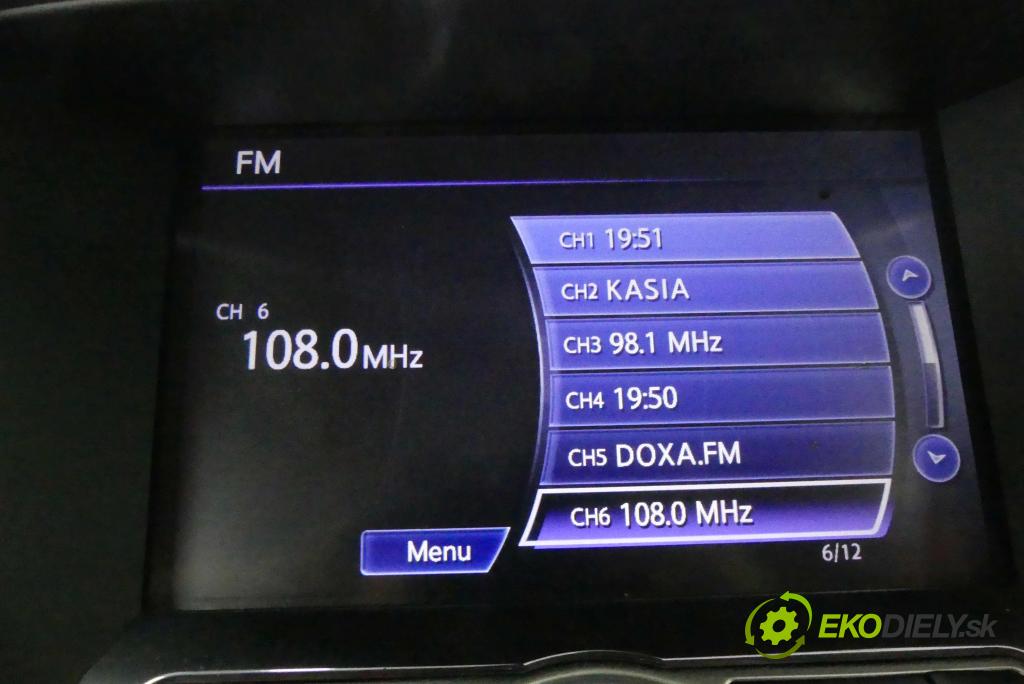 Infiniti FX II 2008-2017 3.0 V6 238HP automatic 175 kW 2991 cm3 5- Zobrazit: 28091-1JA0D (Prístrojové dosky, displeje)