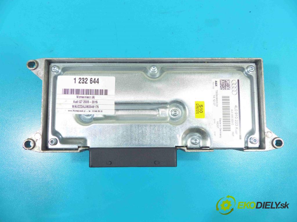 Audi Q7 2005-2015 4,2.0 tdi 326KM automatic 240 kW 4134 cm3 5- Zesilovač: 4L0910223K (Zosilňovače)