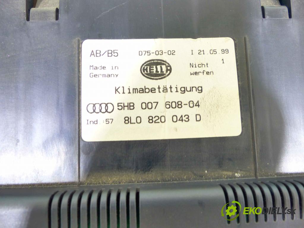 Audi A3 8L 1996-2003 1.6 SR 101 HP manual 74 kW 1595 cm3 3- panel kúrenia 8L0820043D