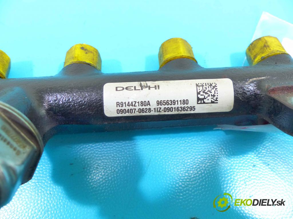 Citroen C5 II 2008-2017 2.0 hdi 136 HP automatic 100 kW 1997 cm3 5- lišta vstrekovacia 9656391180 (Vstrekovacie lišty)