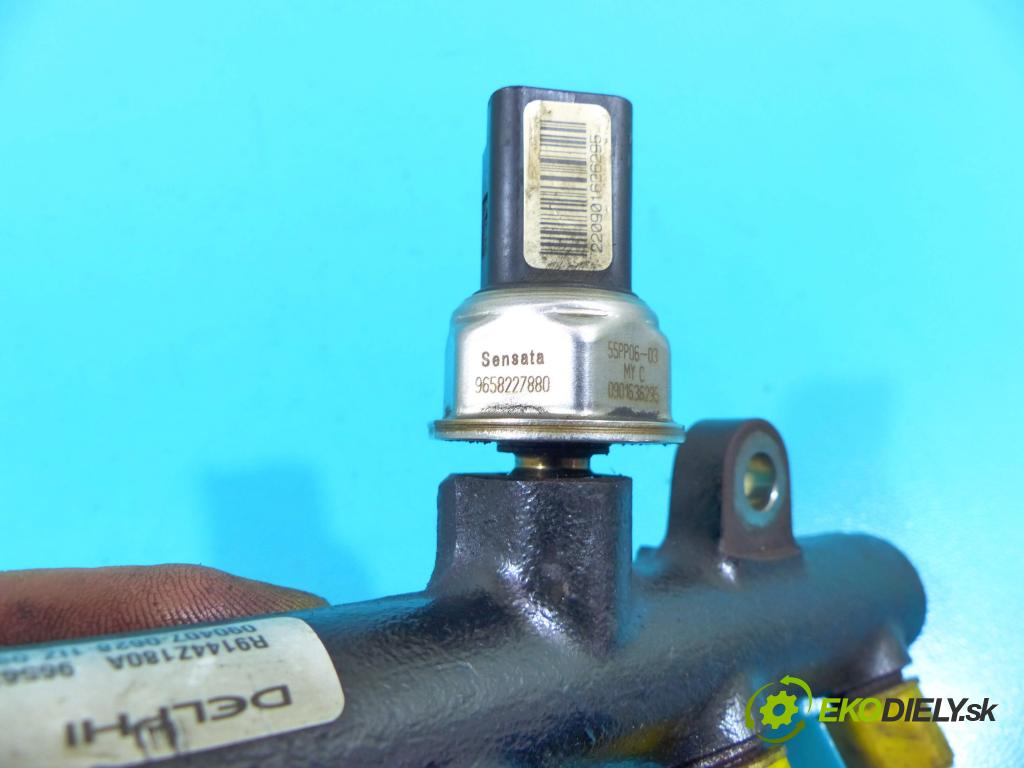 Citroen C5 II 2008-2017 2.0 hdi 136 HP automatic 100 kW 1997 cm3 5- lišta vstrekovacia 9656391180 (Vstrekovacie lišty)